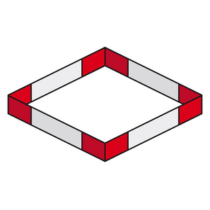 AGDUO29-01 Contestage - Angle 2 départs Structure echelle 290 alu