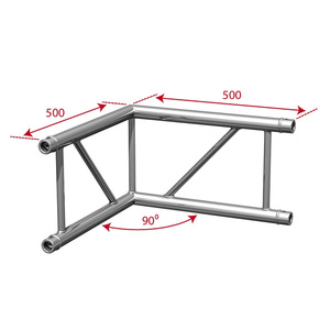 AGDUO29-01 Contestage - Angle 2 départs Structure echelle 290 alu