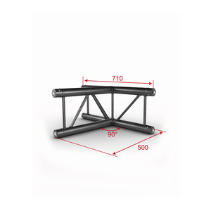 AGDUO29-04 blk Contestage - Angle 3 départs échelle 290 noir