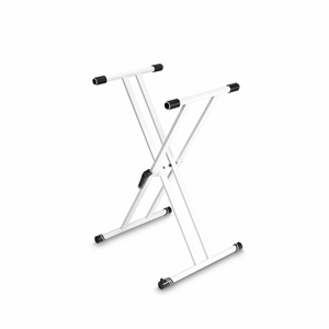 Gravity KSX 2 W - Stand pour Clavier en X, deux niveaux blanc