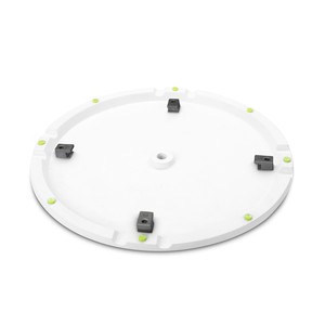 Gravity SSP WB SET 1 W - Support de haut-parleur avec base et plaque de poids en fonte, blanc