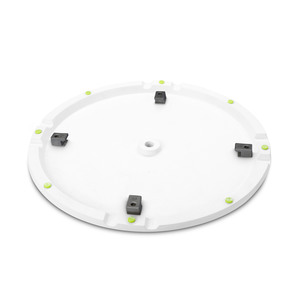 Gravity SSP WB SET 1 W - Support de haut-parleur avec base et plaque de poids en fonte, blanc