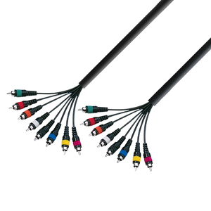 Câble multipaire 8 RCA Mâles vers 8 RCA Mâles long 5m