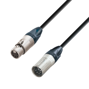 cable DMX 110ohms XLR 5 broches male Femelle 1,5m connecteurs Neutrik