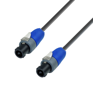 Adam Hall Cables K5 S225 SS 0100 - Câble Enceinte 2 x 2,5 mm² Neutrik Speakon 2 Points vers Speakon 2 Points 1 m