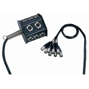 Boîtier de Scène sur multipaire 8 XLR femelle vers épanoui 8 XLR mâles 3 broches 15m