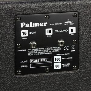 Palmer MI CAB 212 DEL - Baffle guitare 2 x 12”  avec HP Eminence Delta, 8/16 Ohms