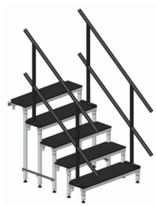 KITMARCHE ASD Kit de fixation sur praticable pour escalier démontable