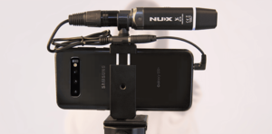 NUX B3-MA support pour téléphone mobile avec adaptateur Jack TRS vers TRRS