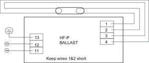 Ballast electronique philips HF-P 1 14-35 TL5 1 tube T5 de 14W à 35W