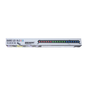 Barre led 18x3w rgb Power lighting - 18 leds RGB DMX 3 zones