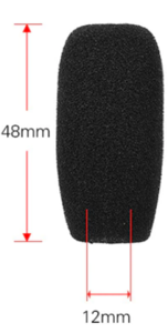 Bonnette micro diamètre intérieur 12mm 48X23mm