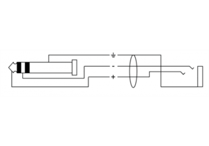 Cable prolongateur casque stéréo jack Male vers Femelle 6.35 longueur 3m