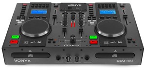 CDJ450 Vonyx - Lecteur CD double avec mixage intégré + USB et bluetooth