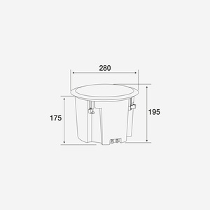 CHF860 audiophony - Haut parleur de plafond 8 pouces 2 voies 8 ohms