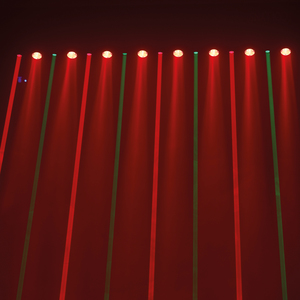 CRAZY BAR RG J.Collyns - Barre oscillante avec 8 leds RBB 3W et 8 lasers 4 rouges et 4 verts