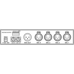 CS-4 JTS - table de mixage automatique 4 canaux