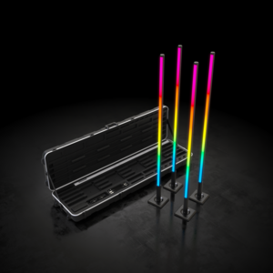 Freedom Flex Stick X4 Chauvet DJ - Pack de 4 barres led pixel sur batterie avec diffuseur et valise