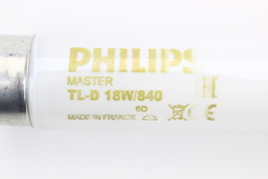 Tube fluo L 18W 840 TL D Philips néon Blanc Standard Luxe code 63171840