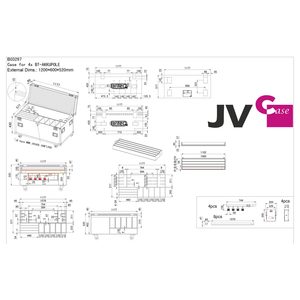 CASE FOR 4xBT-AKKUPOLE JV Case – Flight case pour 4 BT-AKKUPOLE ou BTI-AKKUPOLE