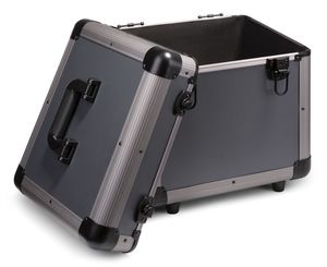 Valise pour 80 disques vinyls 30cm design titane