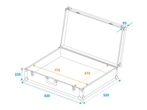 Malle de transport universelle 82 x 32 x 52
