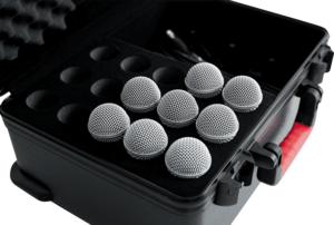 GTSA-MIC15 Gator cases Valise Polyéthylène pour 15 micros