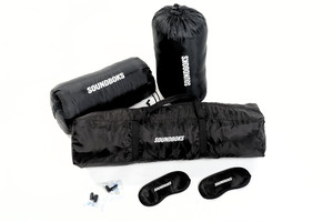 KIT- FESTIVAL Soundboks - 1 tente, 2 sacs de couchages 2 masques et 2 kits de bouchons d'oreille