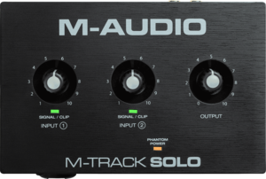 MTRACK-SOLO M Audio – Carte son 2 canaux 1 entrée micro-ligne-instrument