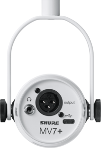 MV7+-W Shure - Micro Podcast XLR et USB-c Blanc