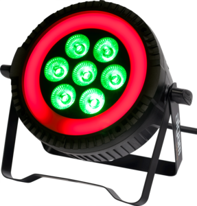 PARWASH76-RING Algam Lighting - Par led 7X8W RGBW avec anneau lumineux.