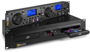 PDX350 Power Dynamics - Double lecteur CD MP3 USB rackable