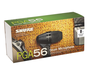 PGA56 Shure - Micro dynamique cardioïde pour batterie avec pince et câble XLR