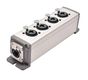 boitier RJ45 pour Fiches 4 XLR combo femelle avec fixation murales.