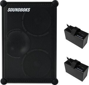 Pack Sounboks 4 B Noire + batterie supplémentaire - Enceinte autonome IP65 noire avec 2 batteries USB-c