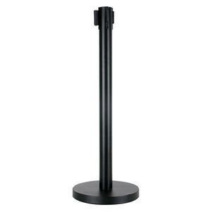 Potelet de gestion de foule noir 2m90