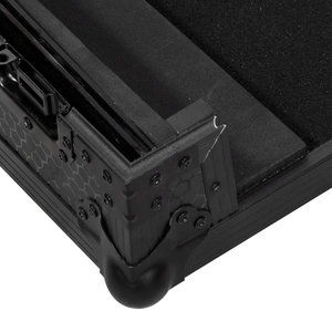 Pro SC Live 4 W LTS Black Walkasse - Flight case pour Denon SC live 4 noir avec plateau PC