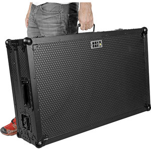 Pro SC Live 4 W LTS Black Walkasse - Flight case pour Denon SC live 4 noir avec plateau PC