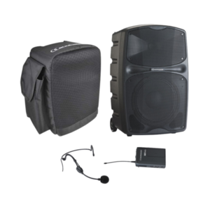 Pack Racer 120 F5 Audiophony Enceinte autonome Bluetooth 10 pouces 120W RMS + 1 Housse + 1 Micro Serre tête + 1 Pocket