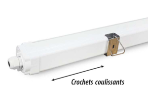 Réglette led étanche 1500mm 50W 6000 lumens 5000K câblage traversant