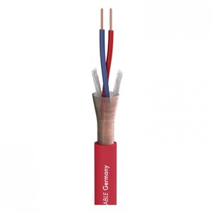 Câble Micro Sommer cable Stage 22 2X0.22 mm2 Rouge vendu au mètre