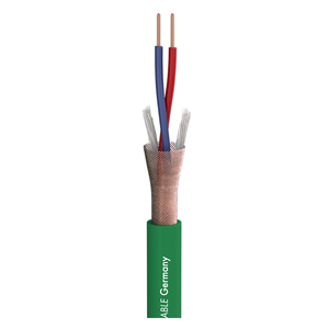 Câble Micro Sommer cable Stage 22 2X0.22 mm2 Vert vendu au mètre