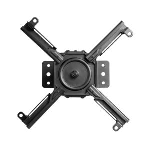 Support plafond pour vidéoprojecteur, Orientable et inclinable, Hauteur 25cm, Noir