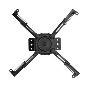 Support plafond pour vidéoprojecteur, Orientable et inclinable, Hauteur 25cm, Noir