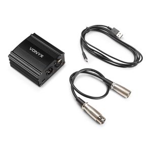 VDX10 Vonyx - Alimentation fantôme sur USB-C pour micro statique XLR