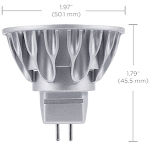 lampe led MR16 VIVID V3 SORAA 7,5W 3000K 25D IRC 95 SM16-07-25D-930-03