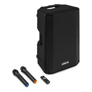 VSA500 VONYX - Enceinte autonome 12 pouces sur batterie 2 micros mains