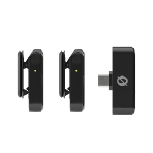 Wireless micro C Rode - Système de micro pour téléphone 2 micros noirs + 1 récepteur USB-C