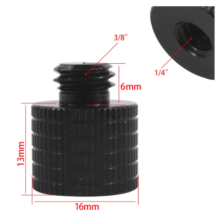 Image nº4 du produit Adaptateur 1/4 femelle vers 3/8 mâle pour accessoires micro et photo
