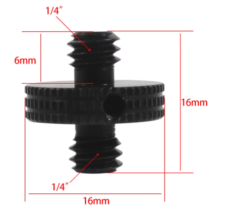 Image nº5 du produit Adaptateur 1/4 mâle vers 1/4 mâle pour accessoires micro et photo